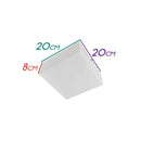 Plafon Sobrepor Em Acrílico 20x20 Quadrado Luminária St30020-Starlumen-