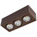 Plafon Sobrepor Marrom Box P/ 3x AR70 Orluce ST2762-Orluce-Starlumen