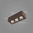 Plafon Sobrepor Marrom Box P/ 3x AR70 Orluce ST2762-Orluce-Starlumen