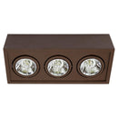 Plafon Sobrepor Marrom Box P/ 3x AR70 Orluce ST2762-Orluce-Starlumen