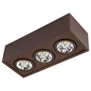 Plafon Sobrepor Marrom Box P/ 3x AR70 Orluce ST2762-Orluce-Starlumen