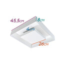 Plafon Sobrepor Quadrado 45cm Luz Indireta para 4xE27 251/5E BT St1215-Starlumen-