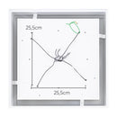 Plafon Sobrepor Quadrado Cherry Branco 45x45 4 E27 St4540/45BT-Starlumen-