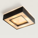 Plafon Sobrepor Quadrado Cherry Preto 45x45 4 E27 St4540/45PT-Starlumen-