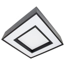 Plafon Sobrepor Quadrado Cherry Preto 45x45 4 E27 St4540/45PT-Starlumen-