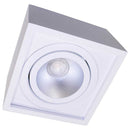 Plafon Spot Branco Quadrado Premium Sobrepor Gu10 P/ Ar111 4504/18 St1573-Starlumen-
