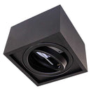 Plafon Spot Preto Quadrado Premium Sobrepor Gu10 P/ Ar111 4504/18 St1573-Starlumen-