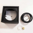 Plafon Spot Preto Quadrado Premium Sobrepor Gu10 P/ Ar111 4504/18 St1573-Starlumen-