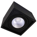 Plafon Spot Preto Quadrado Premium Sobrepor Gu10 P/ Ar111 4504/18 St1573-Starlumen-
