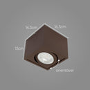 Plafon Spot Sobrepor Quadrado Marrom Box para PAR30 Orluce ST2758-Orluce-Starlumen
