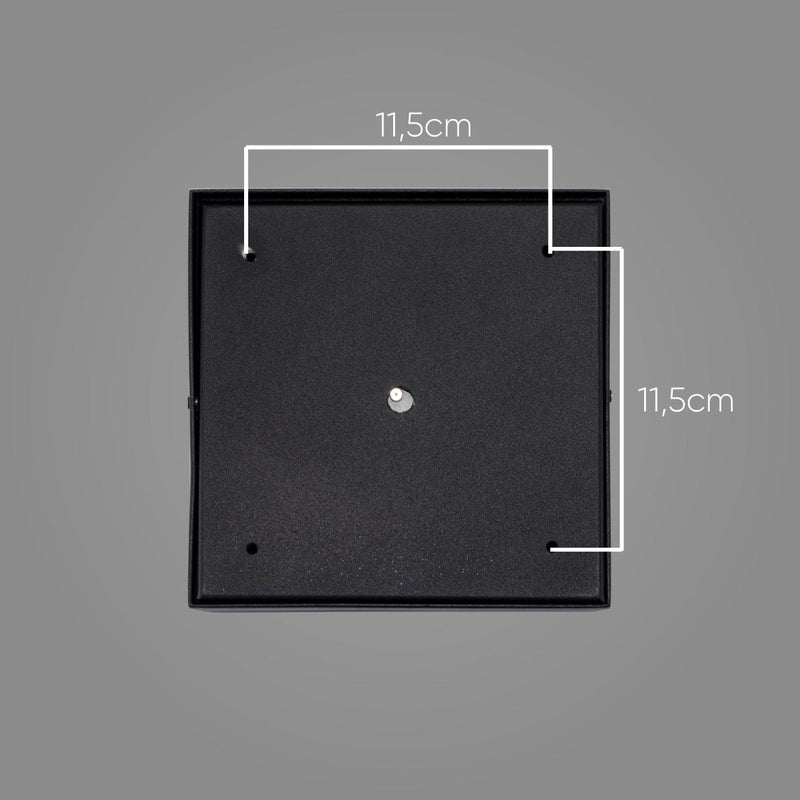Plafon Spot Sobrepor Quadrado Preto Box P/ AR111 Orluce ST2763-Orluce-Starlumen