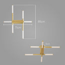 Plafon Yoda Ouro Fosco e Branco ZR141-WGD LED 22W 2700k 71x85cm Starlux ST2633-Starlux-Starlumen