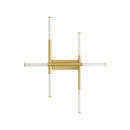 Plafon Yoda Ouro Fosco e Branco ZR141-WGD LED 22W 2700k 71x85cm Starlux ST2633-Starlux-Starlumen