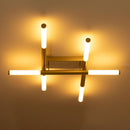 Plafon Yoda Ouro Fosco e Branco ZR141-WGD LED 22W 2700k 71x85cm Starlux ST2633-Starlux-Starlumen