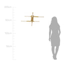 Plafon Yoda Ouro Fosco e Branco ZR141-WGD LED 22W 2700k 71x85cm Starlux ST2633-Starlux-Starlumen