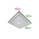 Plafon Zeus Branco LED 26W 53cm Efeito Estrelado C/ Cristais WH-30959-26W ST1749-Starlux-Starlumen