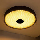 Plafon Zeus Preto Led 40w 50cm Efeito Estrelado BK31121-40W St1739-Starlux-Starlumen