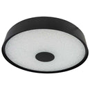 Plafon Zeus Preto Led 40w 50cm Efeito Estrelado BK31121-40W St1739-Starlux-Starlumen