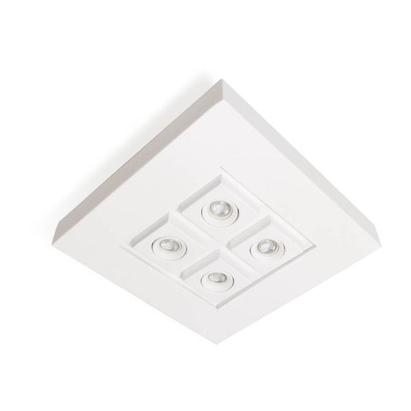 Plafon Moom 60x60cm Branco P/4 Dicróica e 4xE27 16620/60 BT ST1601