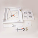 Plafon Moom 60x60cm Branco P/4 Dicróica e 4xE27 16620/60 BT ST1601