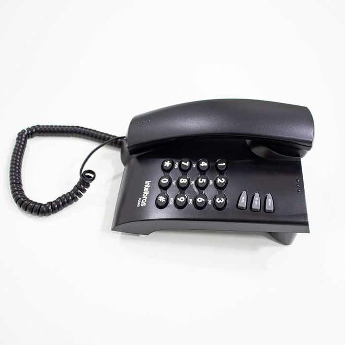 Telefone com fio Pleno Preto intelbrás ST722