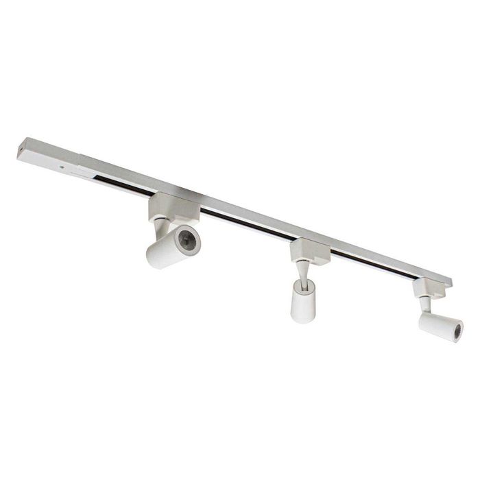 Kit 1 Trilho Eletrificado + 3 Spots Led 7w + Conector QSP1373 St1866 - Branco