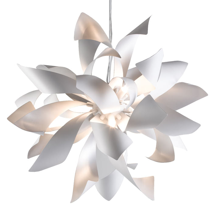 Pendente Atmo d 65cm  6xg9 127v / 220v Branco - RE001W - Bella Iluminação