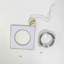 Spot Embutir Âmbar Foco Fixo Espelhado Bisote P/ Dicroica RG005A-AB St1745