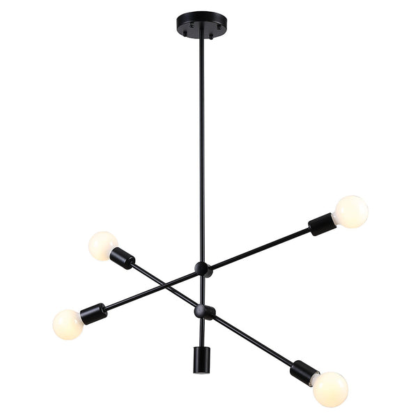 Pendente Ipanema Preto (d)68cm (a)139cm  4xe27 160w - RM003B - Bella Iluminação