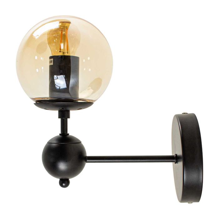 Arandela Orbe Preto e Champagne RM005B Bella Iluminação St2217