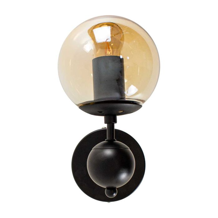 Arandela Orbe Preto e Champagne RM005B Bella Iluminação St2217