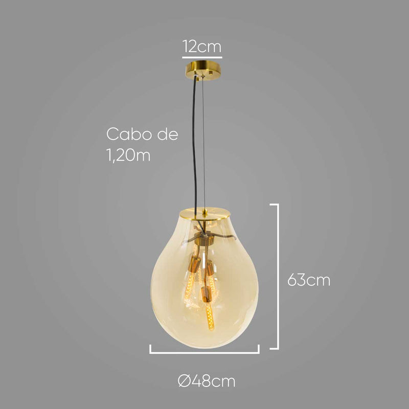 Globo de vidro para pendente RZ001EL ST1882G