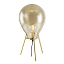 Abajur Caju Bronze e Conhaque para E27 Bella RZ003G ST2493