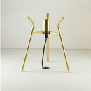 Abajur Caju Bronze e Conhaque para E27 Bella RZ003G ST2493