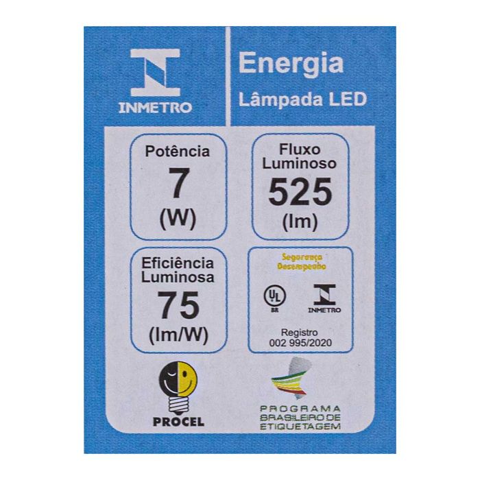 Lâmpada LED MR16 GU10 6500k SE-130.563 Save Energy ST2366