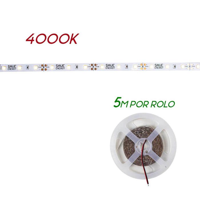 Rolo 5m Fita Led Dupla Face 36w 4000k Save Energy SE-145.1996 St2045