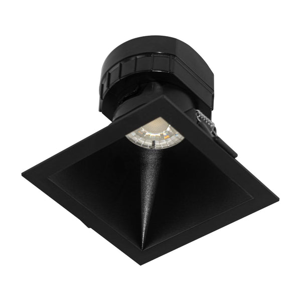 Spot Quadrado Embutir Preto LED 8W Downlight Save Energy ST2740