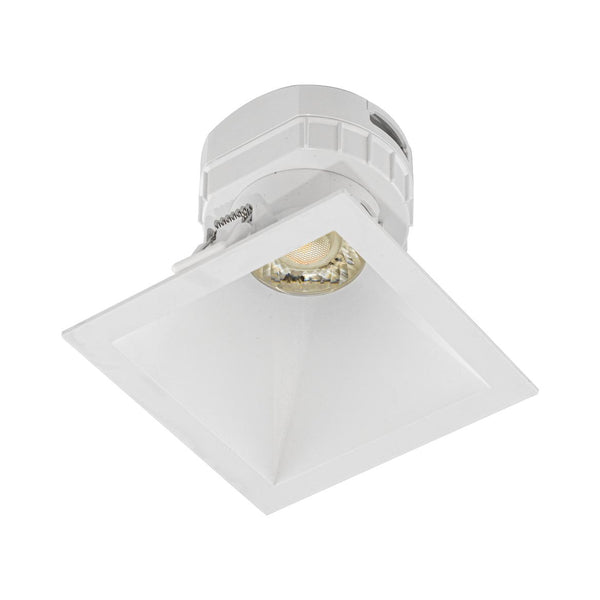 Spot Quadrado Embutir Branco LED 8W Branco Quente Downlight SE 360.2229 ST2734