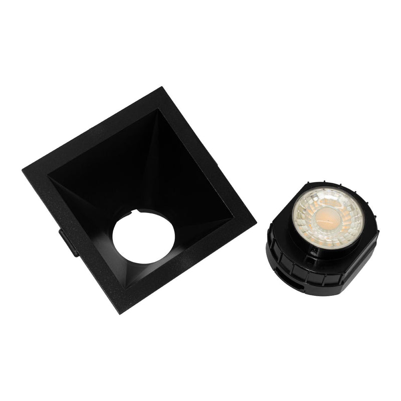 Spot Embutir Angular Preto 8W Downlight Twist Save Energy ST2737