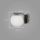 Arandela Petit Poa Cromo Negro Bella SQ005B ST2218