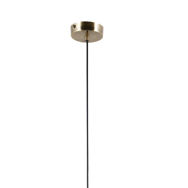 Pendente Viva Dourado e Branco (d)16cm (a)45cm  1xe27 Bolinha 5w - SQ006 - Bella Iluminação