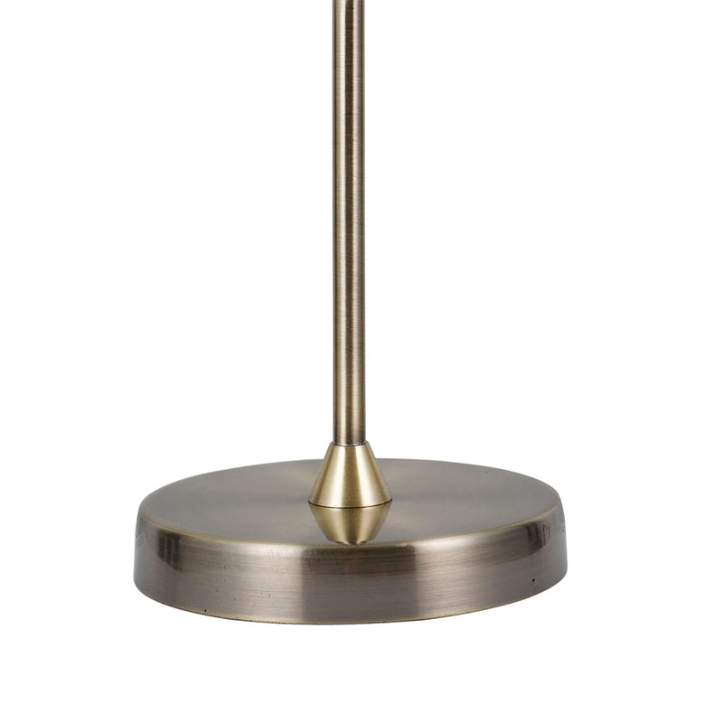 Abajur Viva Dourado e Branco (d)17cm (a)49cm  1xe27 Bolinha 5w - SQ007 - Bella Iluminação