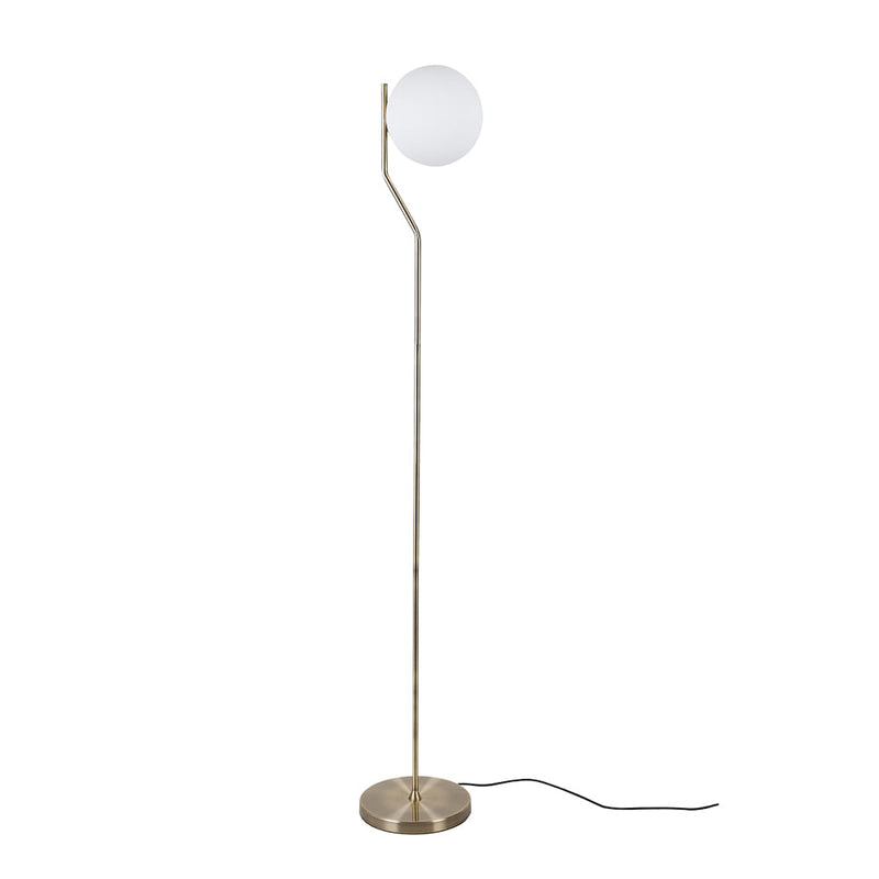 Coluna Viva Dourado e Branco (d)25cm (a)160cm  1xe27 Bolinha 5w - SQ008 - Bella Iluminação