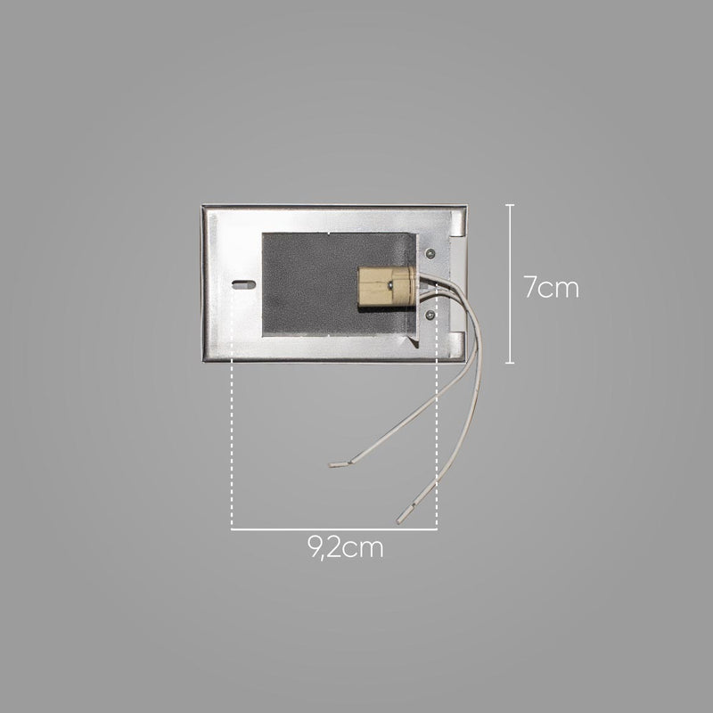 Luminária De Parede Balizador Branco Embutir Cx 4x2 Escada St1314