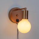 Arandela Cabeceira Parede Quarto Moderna Cobre P/e27 St2684