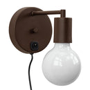 Arandela Cabeceira Parede Quarto Moderna Marrom P/e27 St2684