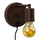 Arandela Cabeceira Parede Quarto Moderna Marrom P/e27 St2684