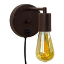 Arandela Cabeceira Parede Quarto Moderna Marrom P/e27 St2684