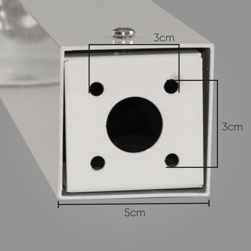 Poste Balizador Luminária Jardim 2 Focos Branco P/ MR11 ST2767