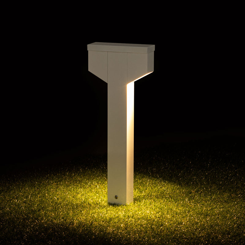 Poste Balizador Luminária Jardim 2 Focos Branco P/ MR11 ST2767